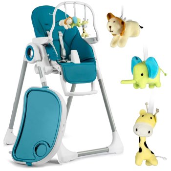 Nukido Belo многофункциональный стульчик для кормления с игровой...