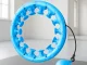 Weighted Smart Hula Hoop with Massage Nodes, Adjustable, Blue