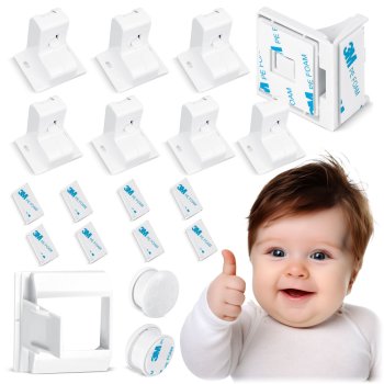 Magnētiskās drošības slēdzenes skapjiem Ricokids 798010, 8 gab.