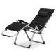 Zero Gravity Garden Lounger Chair with Cushion and Tray MultiGarden, black