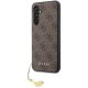 Guess Samsung Galaxy S23 FE Case 4G Charm, Brown