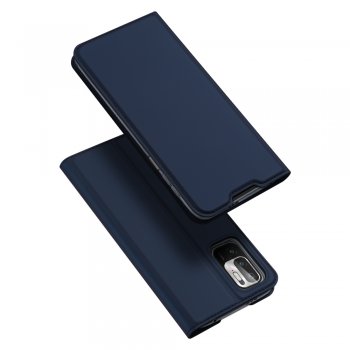 Xiaomi Redmi Note 10 5G / Poco M3 Pro DUX DUCIS Skin Pro Series Leather Case Cover, Blue | Telefona Vāciņš Maciņš...