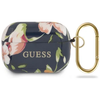 Guess AirPods Pro maciņš Flower Collection, zils