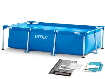 Intex 28272 taisnstūra karkasa baseins, 300x200x75 cm, zils