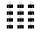 Metal Binder Clips 51 mm, 12 pcs, Black