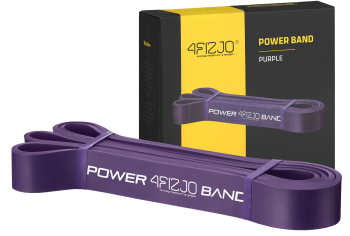 4FIZJO Fitnesa Vingrošanas Gumija Pretestības Slodzes Lente Espanders 32mm, Violets P03 | Resistance Loop Power Band