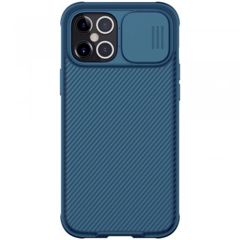 Apple iPhone 12 Pro Max 6.7" Nillkin CamShield Pro Case Cover with Camera Protection Shield, Blue | Telefona Vāciņš Maciņš Apvalks Bamperis