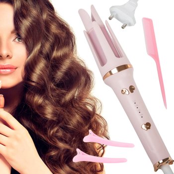 Automatic Hair Curler with Rotating Ceramic Barrel for Hair Styling