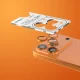 Защитное стекло на камеру iPhone 17 Pro / 17 Pro Max Etteri, оранжевое