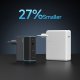 Cuktech CUKAD1003EUG GaN tīkla lādētājs 100W, 2x USB-C / 1x USB-A, pelēks