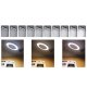 LED palielināmā lampa ar stiprinājumu Izoxis 23893, melna