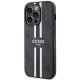 Guess iPhone 14 Pro Case 4G Printed Stripes MagSafe, Black