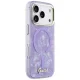 Guess IML Shell Script Metal MagSafe Maciņš ar MagSafe iPhone 17 Pro Max – Violets | Phone Case Cover