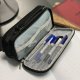 Двойной складной школьный пенал Maaleo 24516, Чёрный | Double Extendable Pencil Case