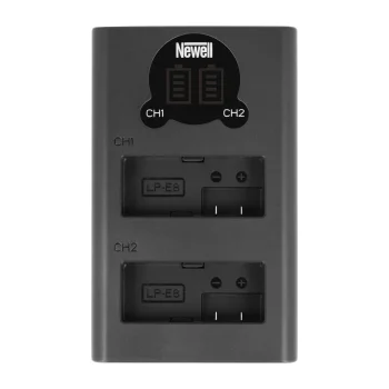 Newell DL-USB-C divu kanālu lādētājs LP-E8 akumulatoriem