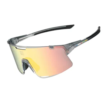 Velobrilles Rockbros SP338 ROAD TO SKY ar maināmām lēcām, pelēkas