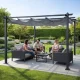 Садовая пергола MultiGarden 3x4 м, стальная конструкция, серая