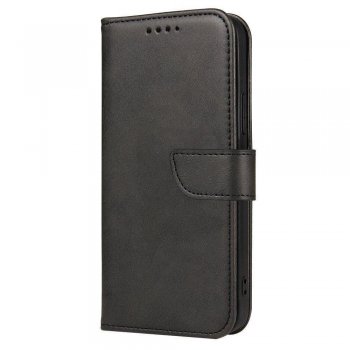 Xiaomi 12 / 12X Magnet Elegant Bookcase Cover Case, Black | Telefona Vāciņš Maciņš Apvalks Grāmatiņa