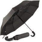 Windproof Automatic Folding Travel Umbrella, Black