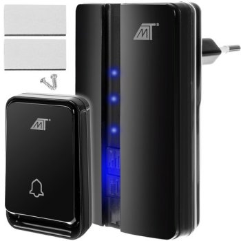 Беспроводной водонепроницаемый дверной звонок Malatec 23371, черный