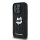 Apple iPhone 16 Pro 6.3\'\' Karl Lagerfeld Monogram Choupette Head Pin Cover Case, Black | Чехол Кейс...