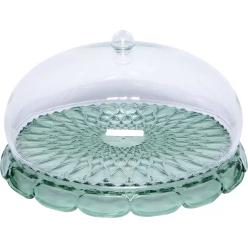 Блюдо для торта с крышкой Guzzini Vanity 30 см, Matcha зеленый