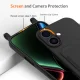 Melns TPU vāciņš ar kabatiņu kartei un siksniņu iPhone 17