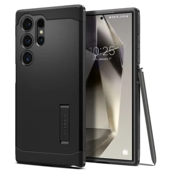 Spigen Samsung Galaxy S24 Ultra vāciņš Tough Armor, melns