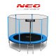 Neo-Sport dārza batuts ar ārējo tīklu un kāpnēm, 312 cm (10ft)