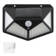 Dārza Apgaismojums Nakts Lampa ar Saules Bateriju Akumulatoru un Kustības Sensoru 100 LED | Garden Solar Lamp Light...