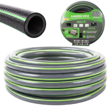 Izturīga elastīga dārza šļūtene 1/2 collas 15m 3 slāņu, DIVO