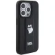 Чехол Karl Lagerfeld для iPhone 15 Pro Max Gripstand Saffiano Choupette Pins, черный