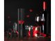 Electric Corkscrew Including Foil Cutter, Wine Pourer / Wine Opener Accessory Set, Black