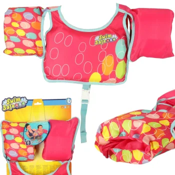 Bestway 32174 bērnu peldēšanas veste ar uzročiem, 3-6 gadi, 19-30 kg, rozā
