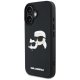 Чехол Karl Lagerfeld 3D Rubber Double Heads для Apple iPhone 16, Черный