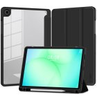 Samsung Galaxy Tab A9+ Plus / A11+ Plus Trifold Tech-Protect SC Pen Hybrid Phone Protective Cover Case, Black | Planšetes Vāciņš Maciņš Apvalks Grāmatiņa