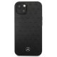 Mercedes iPhone 13 mini Case Leather Stars Pattern, Black