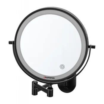 Humanas HS-BM01 vannas istabas spogulis ar LED apgaismojumu, melns