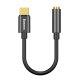 Baseus USB-C uz 3.5 mm AUX MiniJack Adapteris Kabelis Vads, Melns | Baseus USB-C to 3.5 mm Female Adapter