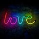 Светодиодная неоновая вывеска RGB LOVE FLRN01 с пультом Forever Light