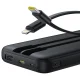Baseus Lipow 10000mAh 22,5W повербанк с двумя встроенными кабелями и...