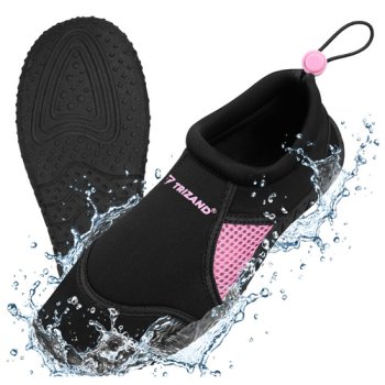 Trizand Water Shoes, Black/Pink, Size 37