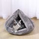 Pet Bed Sofa Mattress Mat Cushion Nest Sleeping Place for Cat Dog - 33x35x45cm, Gray