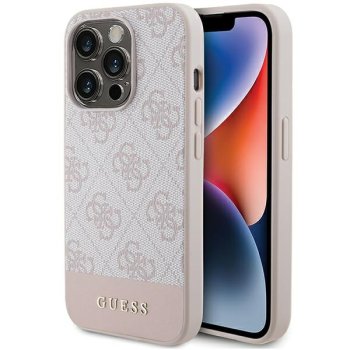 Guess 4G Stripe Collection futrālis iPhone 15 Pro - rozā krāsā | case for pink