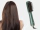 Matu Taisnojošā Suka Fēns Elektriskais Bezvadu Matu Taisnotājs, zaļš | Hair Straightening Brush