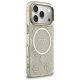 Чехол Guess IML Peony Dot MagSafe для iPhone 17 Pro – бежевый