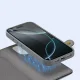 Dux Ducis Lawa ādas vāciņš ar magnētisko maciņu iPhone 16 Pro Max, pelēks