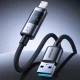 Кабель Joyroom S-A16 Pro USB-A - Lightning с дисплеем 3A 1.2м, черный