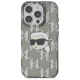 Чехол Karl Lagerfeld для iPhone 16 Pro IML Karl Head Electroplated, черный