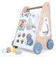 Деревянные ходунки-каталка ECOTOYS с развивающим игровым центром